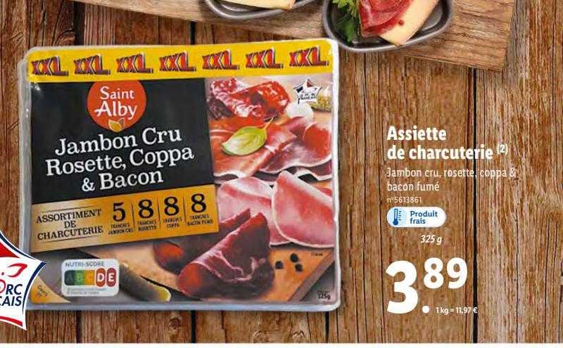 assiette de charcuterie saint alby