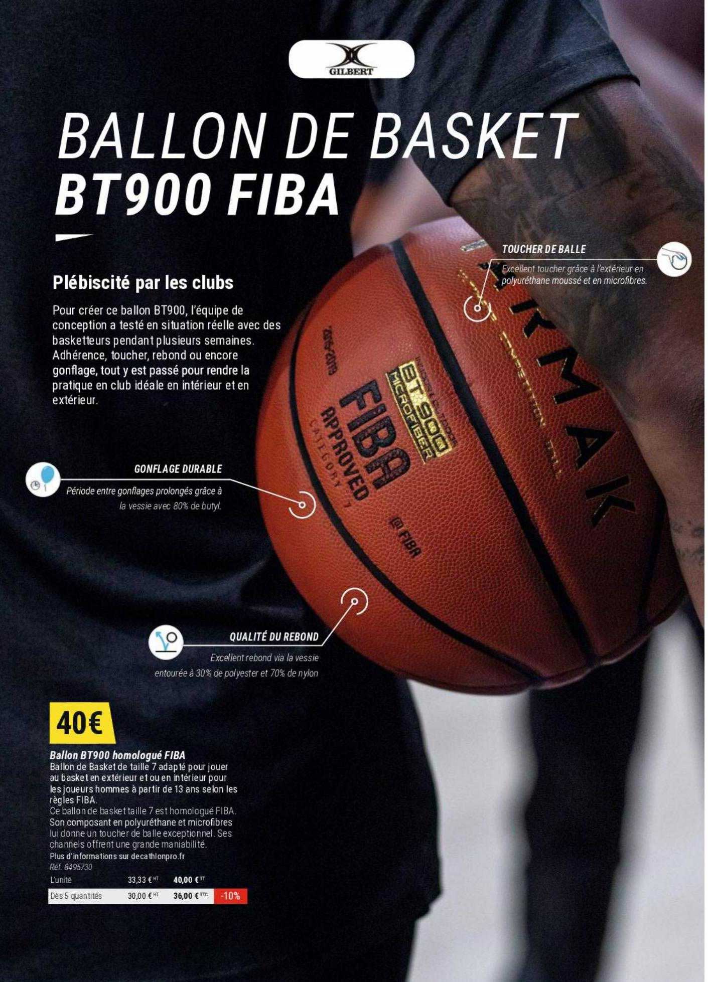 Ballon Bt900 Homologué Fiba