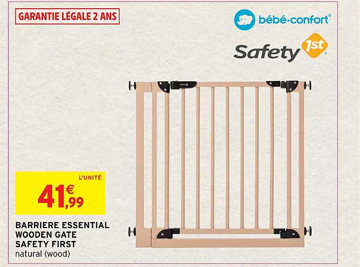 barrière essential wooden gate safety first