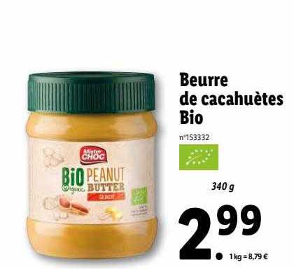 Beurre De Cacahuètes Bio