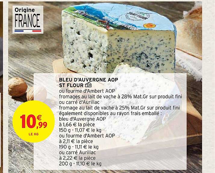 Promo Bleu D'auvergne Aop St Flour chez Intermarché Hyper iCatalogue.fr — free download