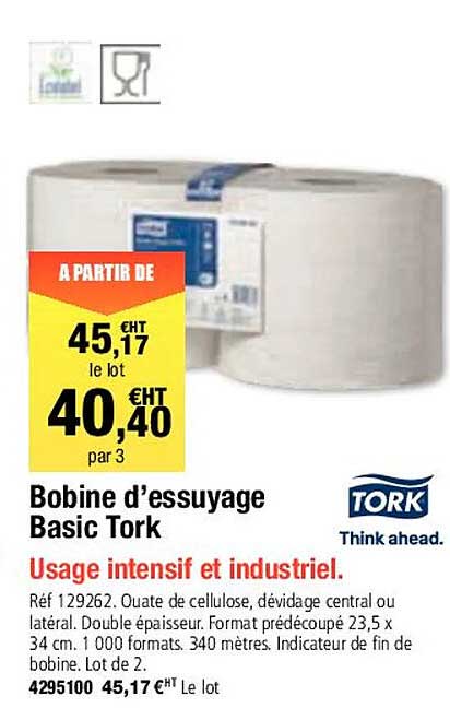 bobine d'essuyage basic tork