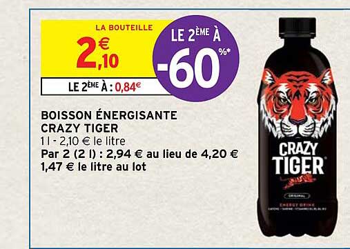 boisson énergisante crazy tiger