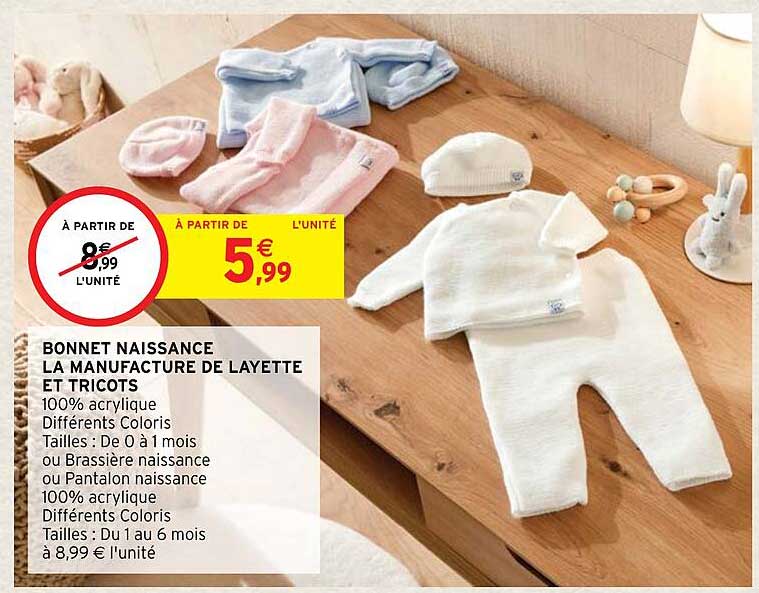bonnet naissance la manufacture de layette et tricots