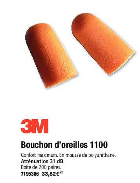 bouchon d'oreilles 1100 3m