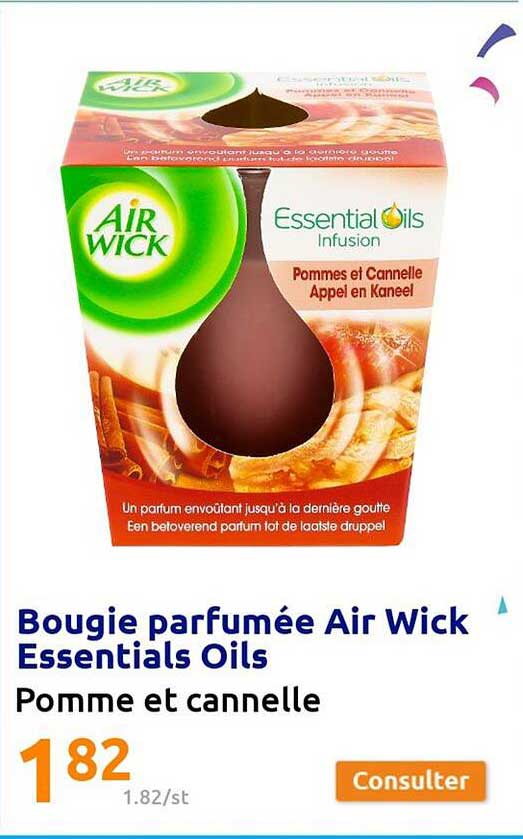 bougie parfumée air wick essentials oils
