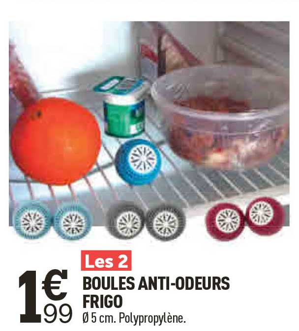 Boules Anti-odeurs Frigo