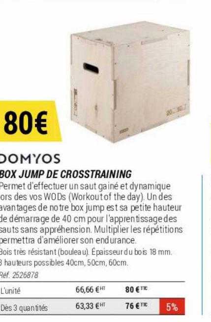 box jump de crosstraining domyos