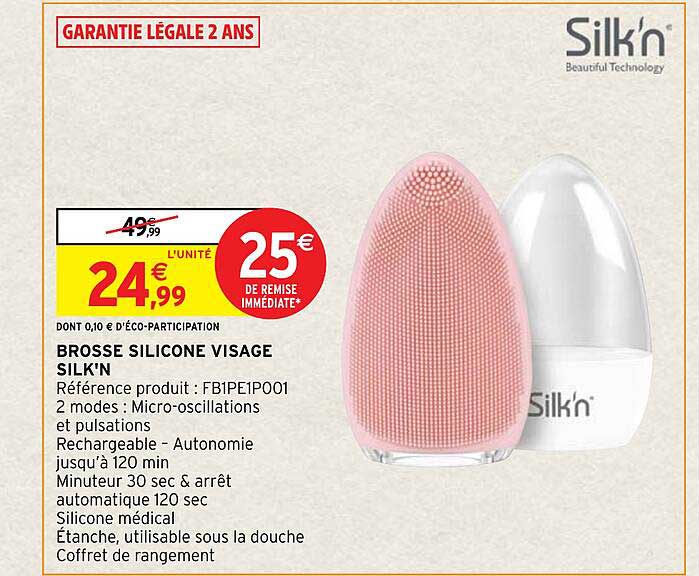 Brosse Silicone Visage Silk'n