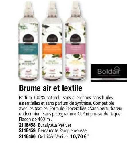 brume air et textile boldair
