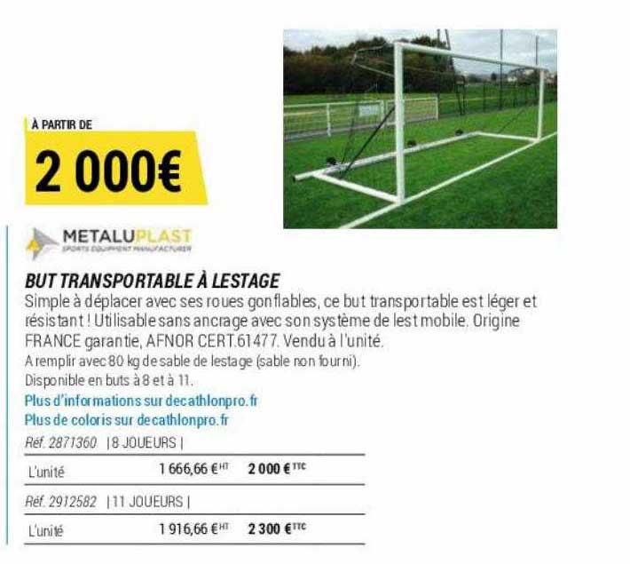 but transportable à lestage metaluplast