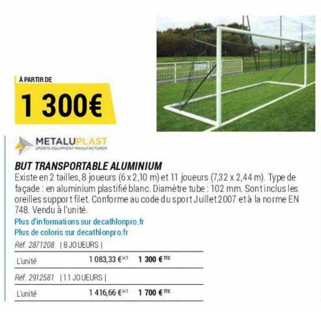 but transportable aluminium metaluplast