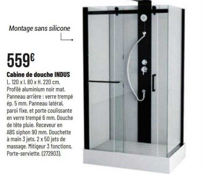 cabine de douche indus
