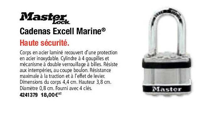 Cadenas Excell Marine Master Lock