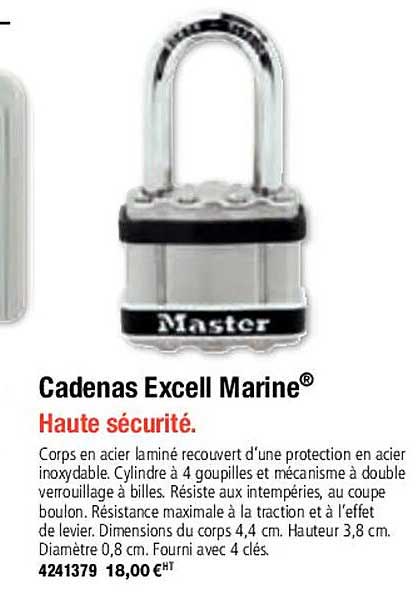cadenas excell marine master