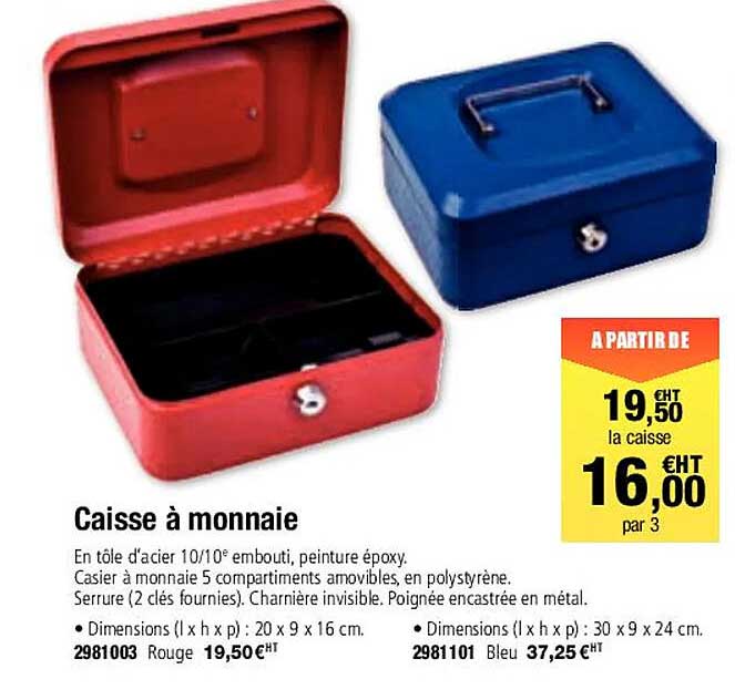 caisse à monnaie