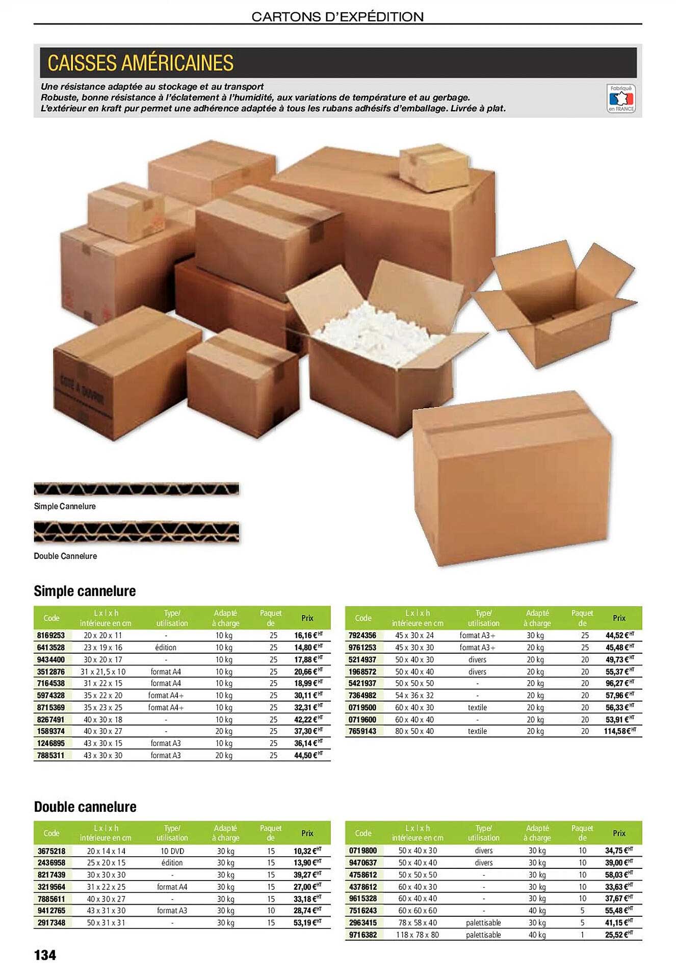 caisses américaines