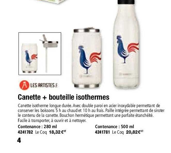 canette + bouteille isothermes