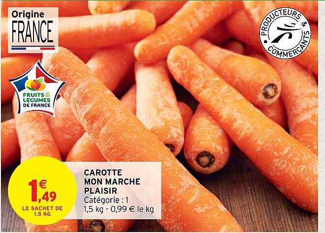 carotte mon marché plaisir