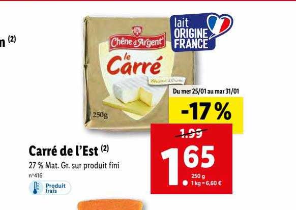 carré de l'est chêne d'argent