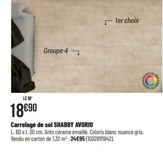 carrelage de sol shabby avorio