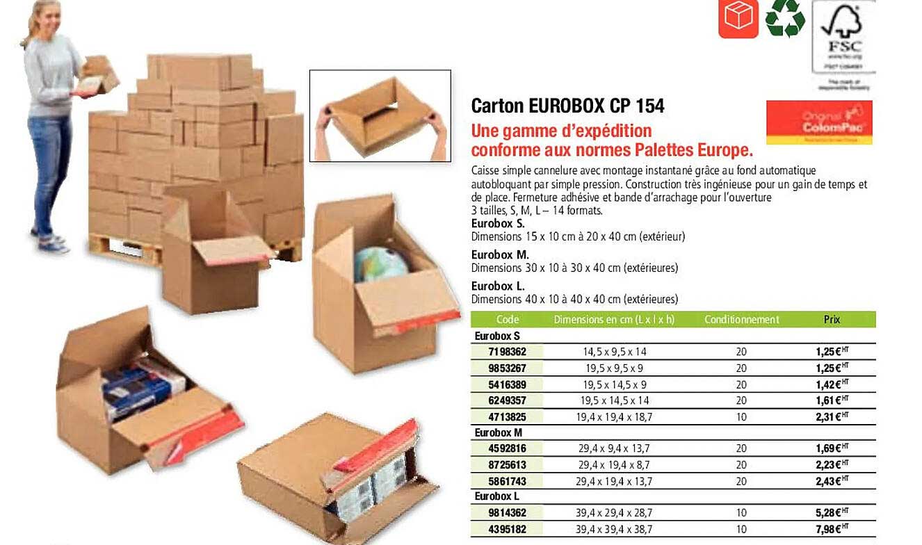 carton eurobox cp 154
