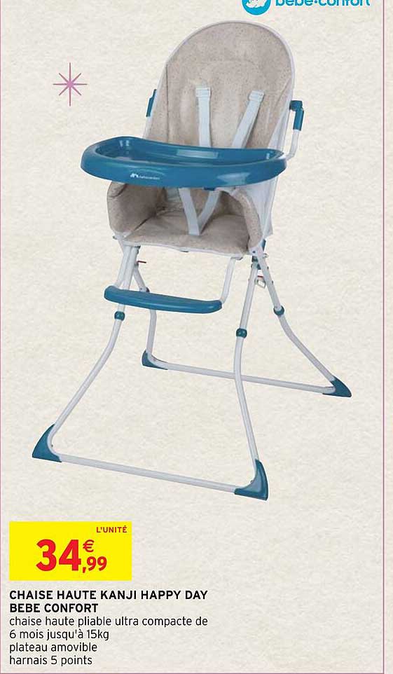 chaise haute kanji happy day bebe confort