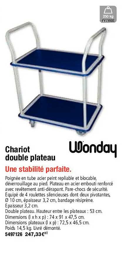 Chariot Double Plateau Wonday