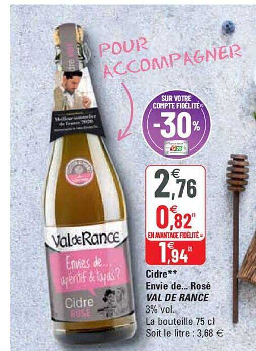 cidre envie de... rosé val de rance