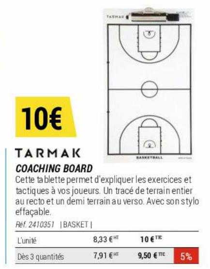 coaching board tarmak