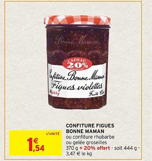 confiture figues bonne maman