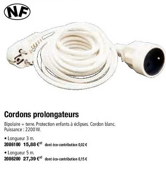 cordons prolongateurs