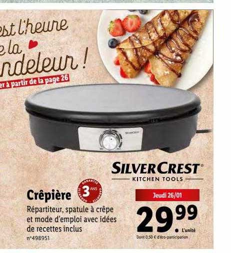 crêpière silver crest