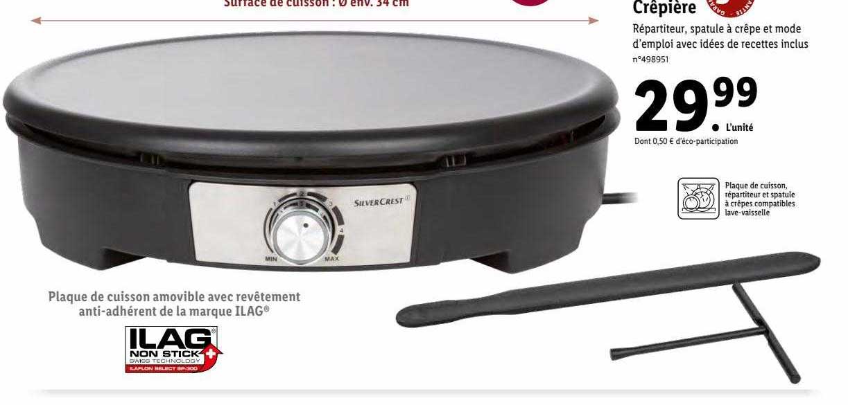 crêpière silver crest