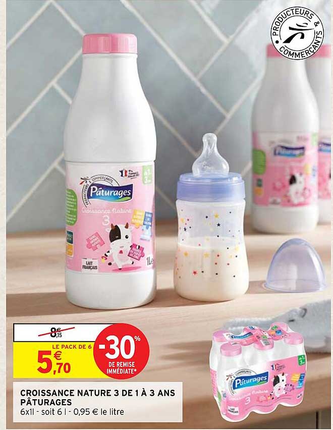 croissance nature 3 de 1 à 3 ans pâturages