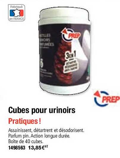 cubes pour urinoirs