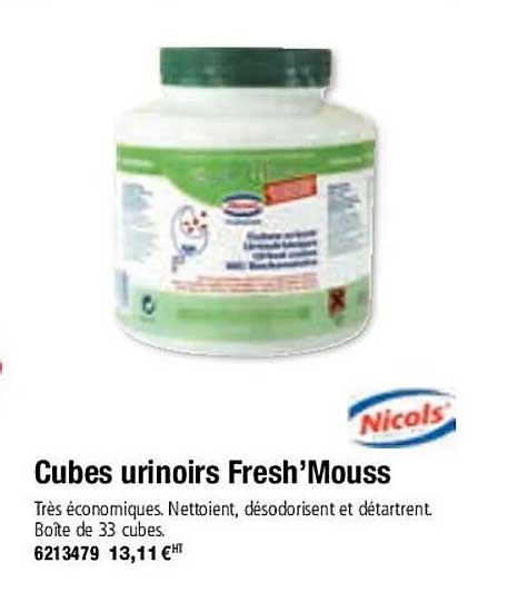cubes urinoirs fresh'mouss