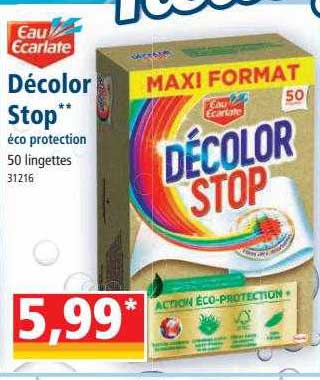 décolor stop eau ecarlate