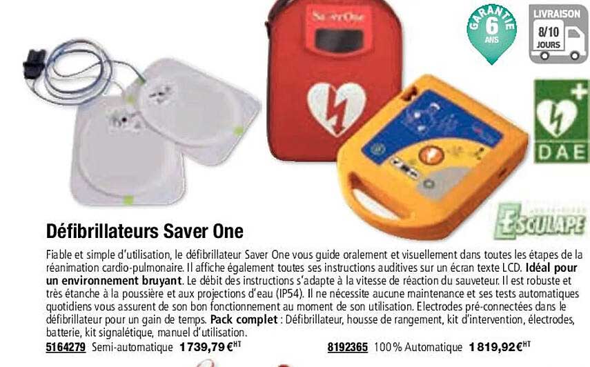 défibrillateurs saver one