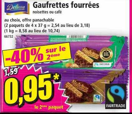 Delicia Gaufrettes Fourrées