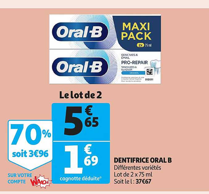 dentifrice oral b