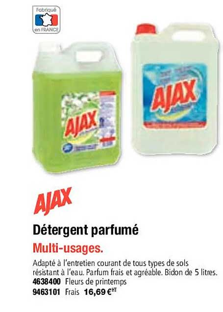 Détergent Parfumé Ajax