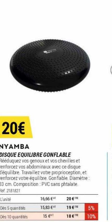 disque équilibre gonflable nyamba