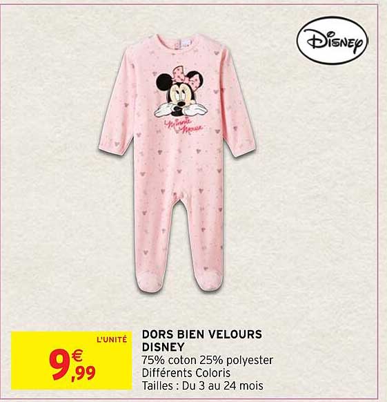 dors bien velours disney