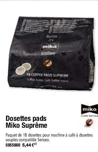 dosettes pads miko suprême