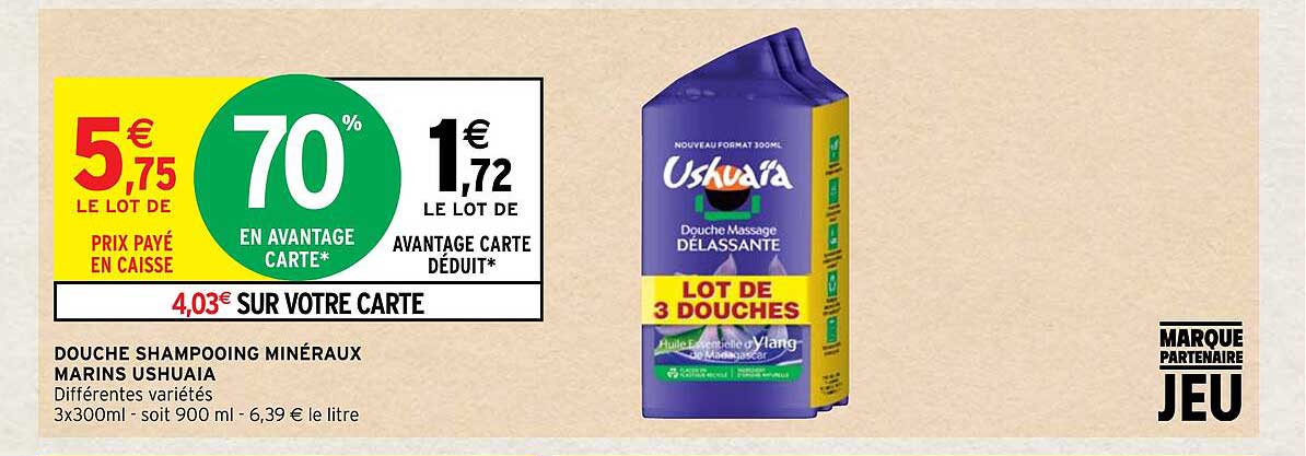 douche shampooing minéraux marins ushuaïa