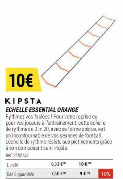 échelle Essential Orange Kipsta