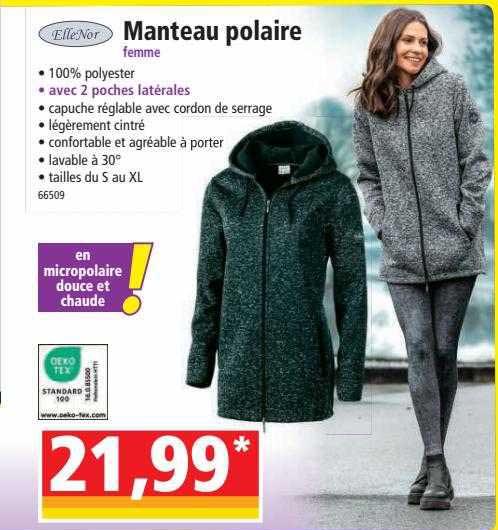 Elle'nor Manteau Polaire Femme