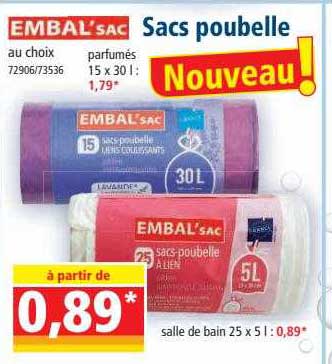Embal'sac Sacs Poubelle