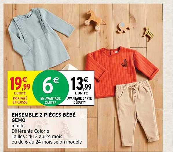 Ensemble 2 Pièces Bébé Gemo
